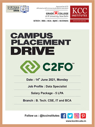 Campus Placement Drive for C2FO on 14th June 2021 (Monday).