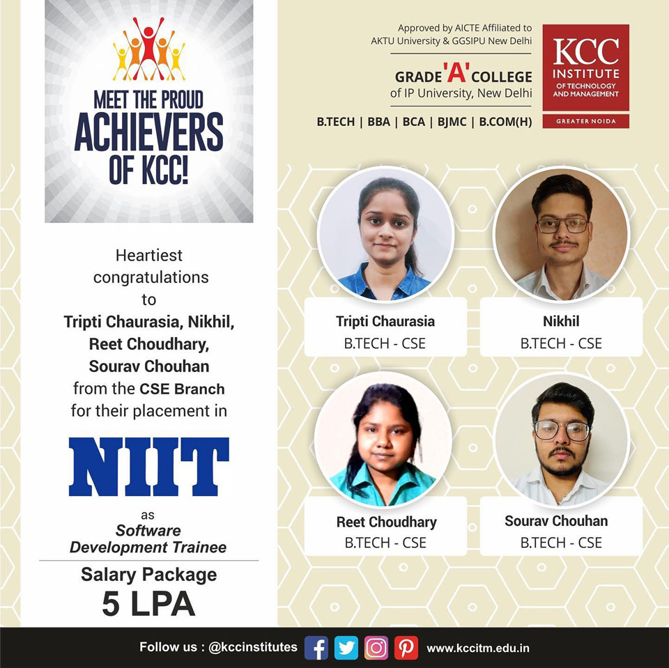 Placement Success Stories at KCC Institutes