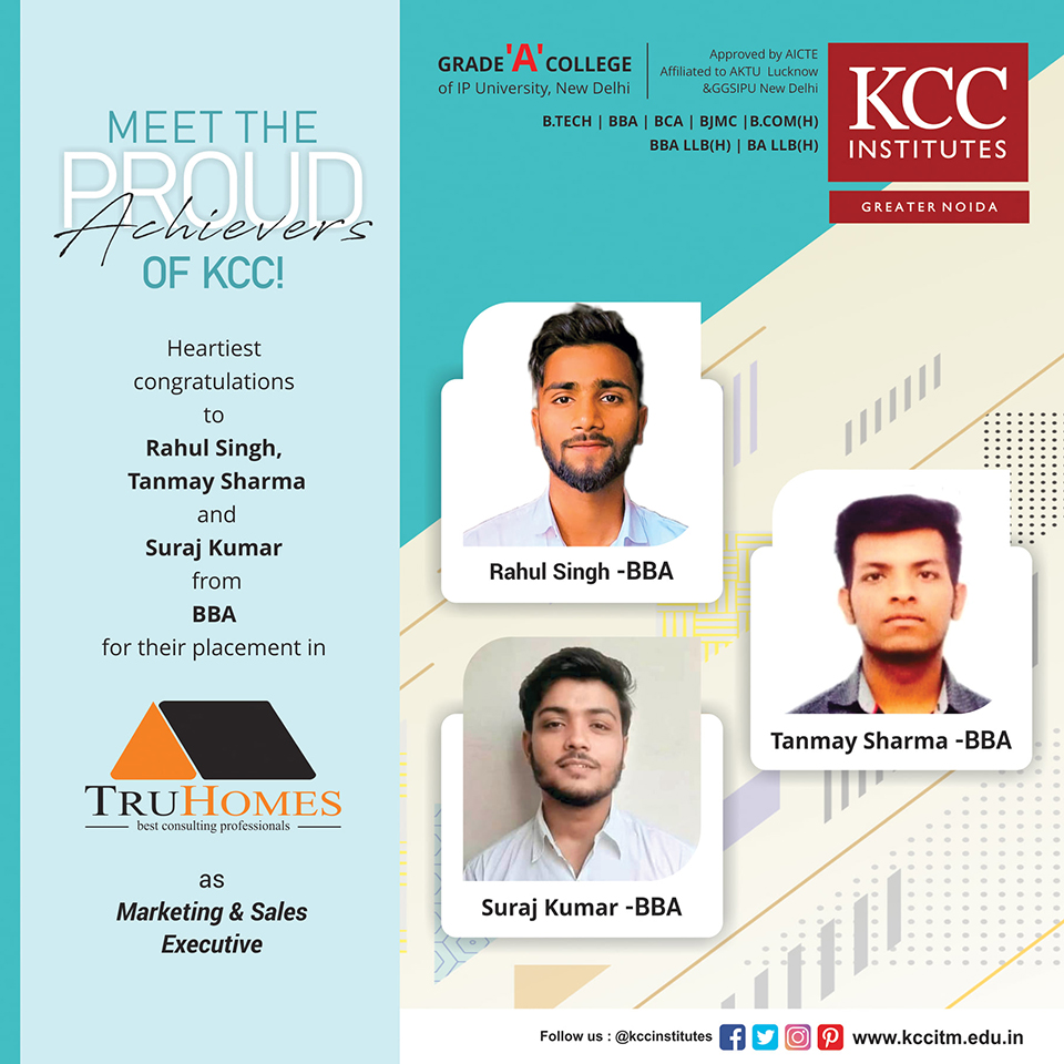 Placement Success Stories at KCC Institutes