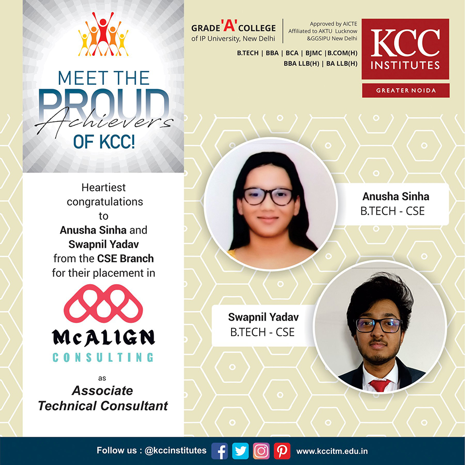 Placement Success Stories at KCC Institutes