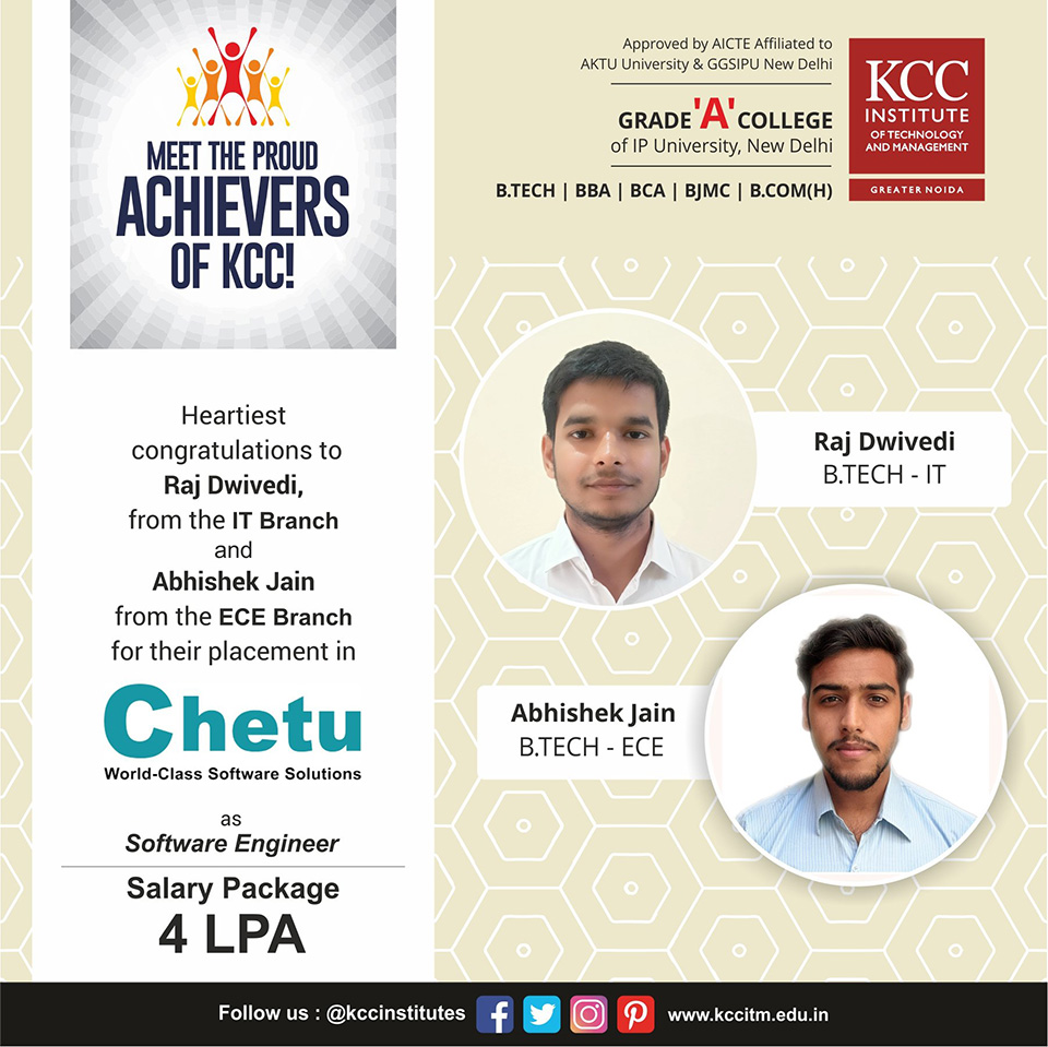 Placement Success Stories at KCC Institutes