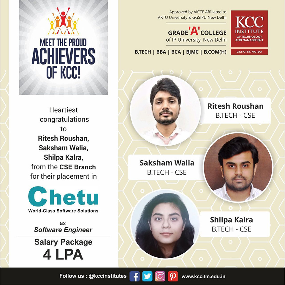 Placement Success Stories at KCC Institutes