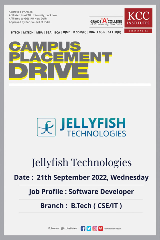 Campus Placement Drive for Jellyfish Technologies