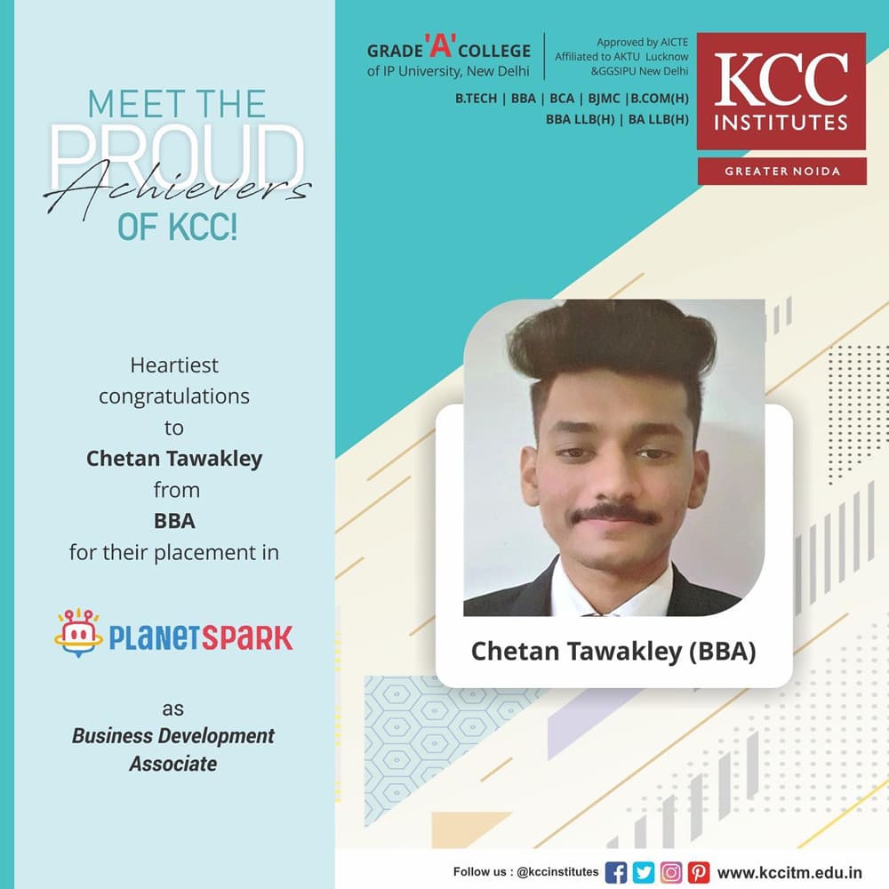 Placement Success Stories at KCC Institutes.