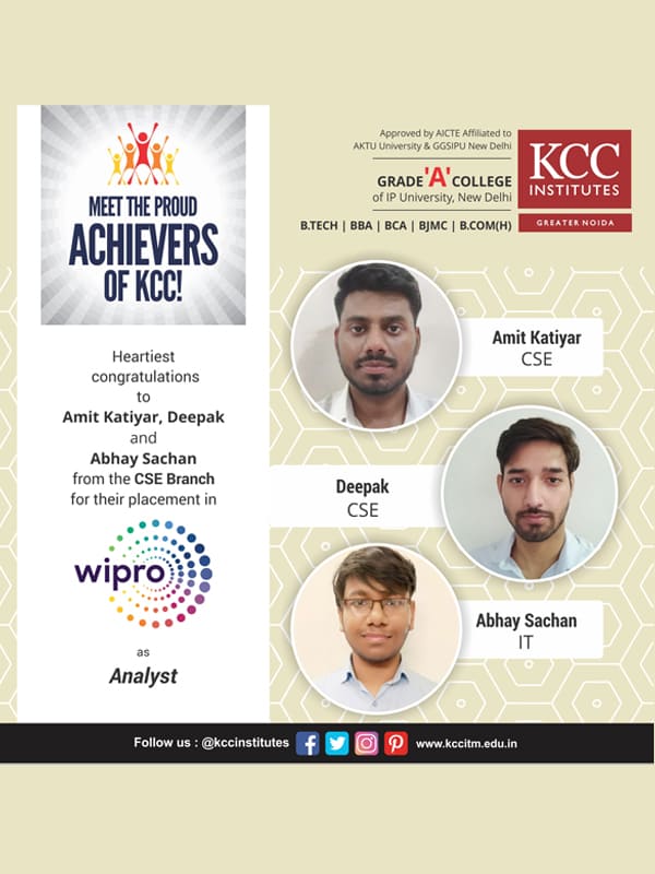 Placement Success Stories at KCC Institutes