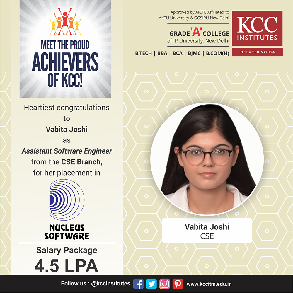 Placement Success Stories at KCC Institutes