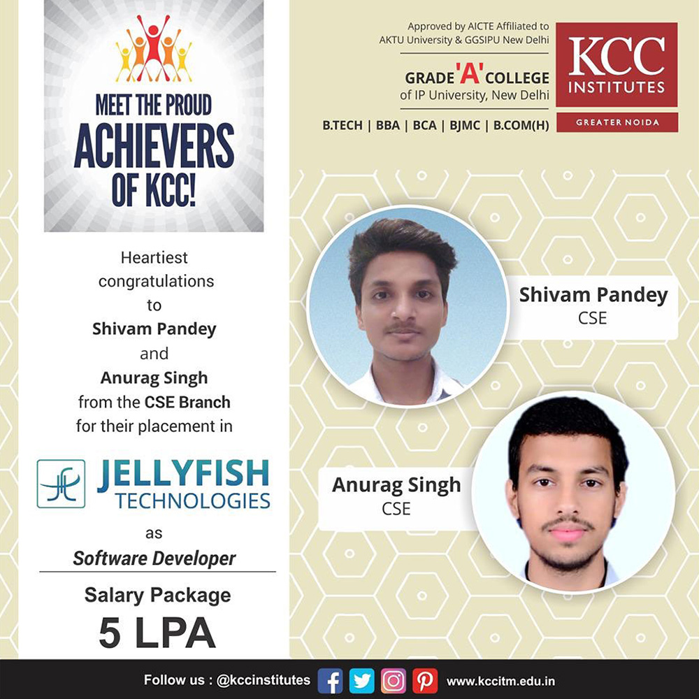 Placement Success Stories at KCC Institutes