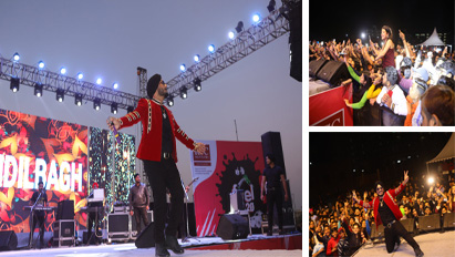 Fuel 2020 celebration featuring Parmish Verma, was organized at KCC Institutes, where ever-time hit Punjabi numbers were performed upon