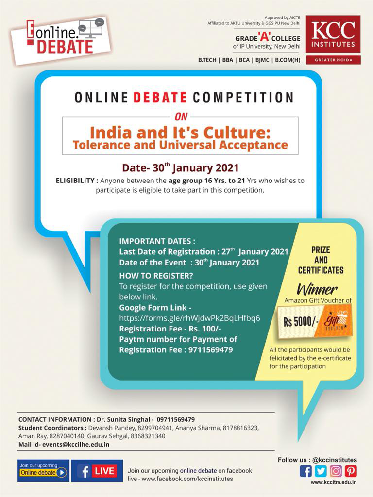 News & Event KCC Institute of Technology & Management, Greater Noida