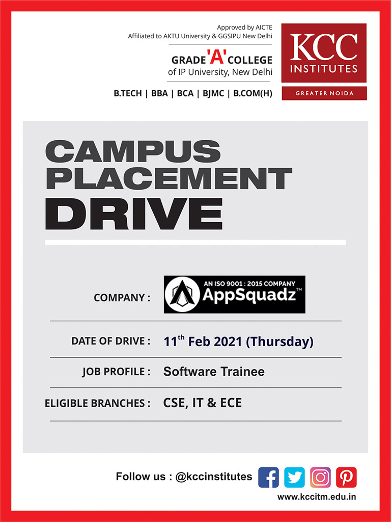 Campus Placement Drive for Rapidsoft Technologies on 17th March 2021