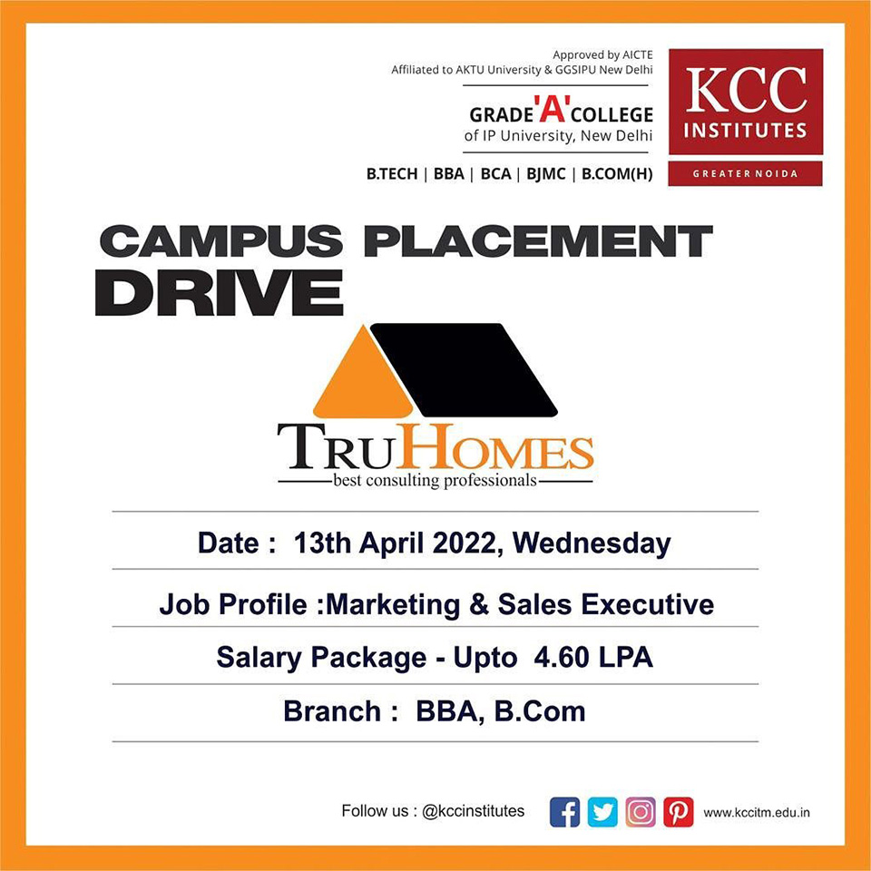 Campus Placement Drive for TruHomes