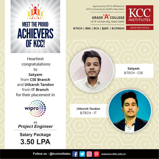 Placement Success Stories at KCC Institutes