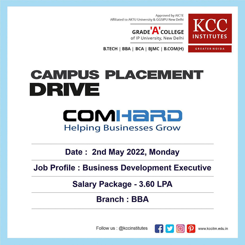 Campus Placement Drive for COMHARD