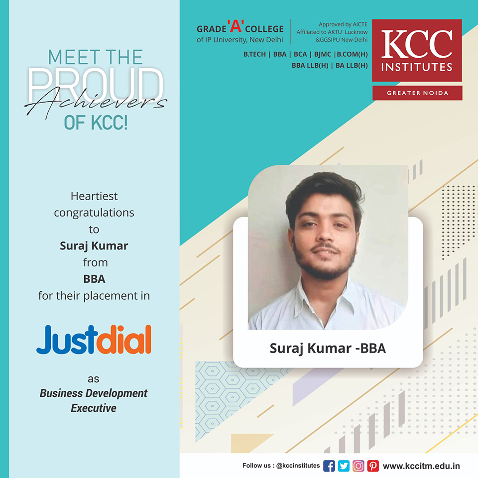 Placement Success Stories at KCC Institutes