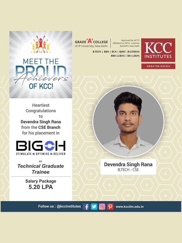 Placement Success Stories at KCC Institutes.