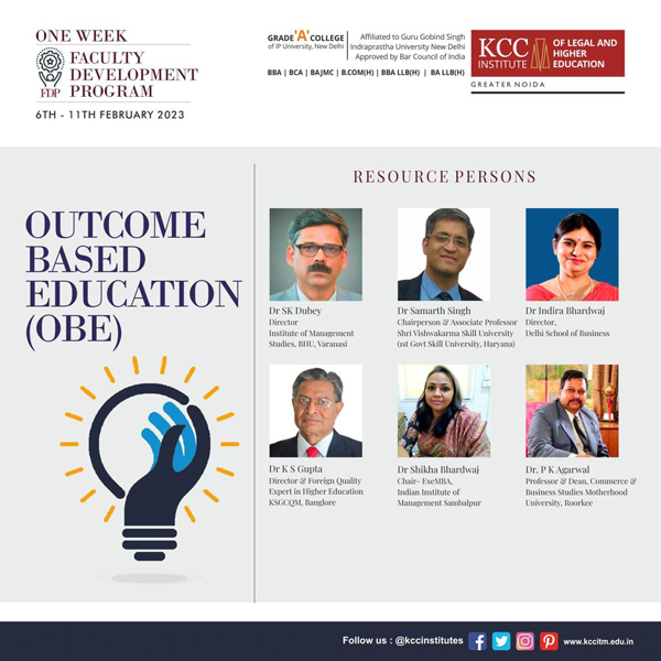 Faculty Development Program on “Outcome-Based Education