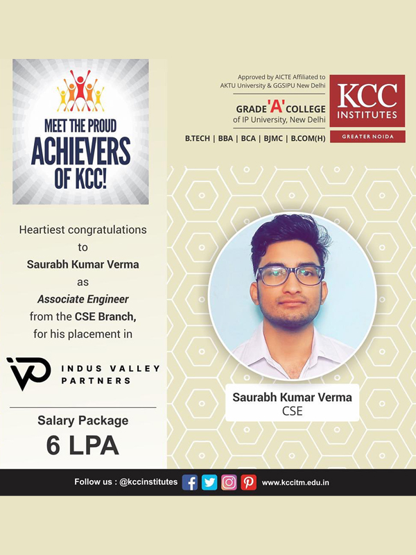 Placement Success Stories at KCC Institutes