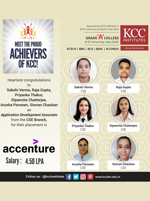 Placement Success Stories at KCC Institutes