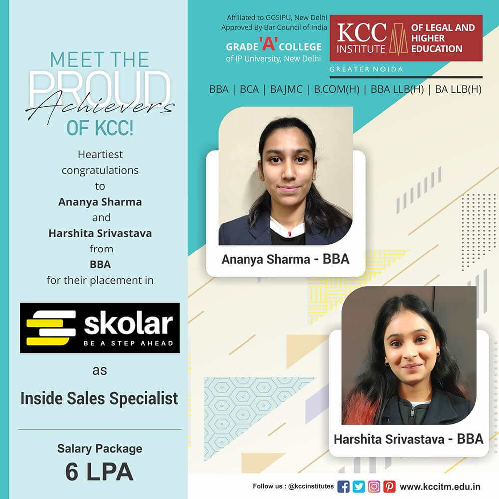 Placement Success Stories at KCC Institutes