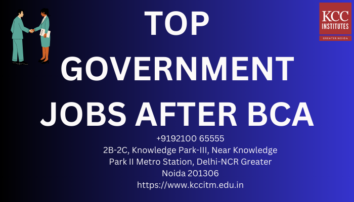 Top Government Jobs after BCA