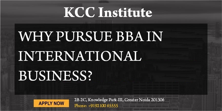 Why pursue BBA in International Business?