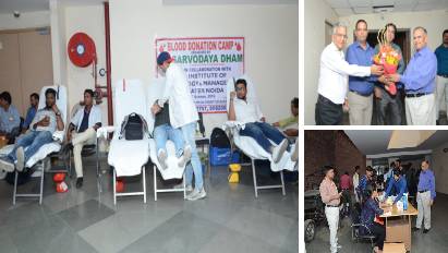 A Blood Donation Camp was organised at KCC Institute